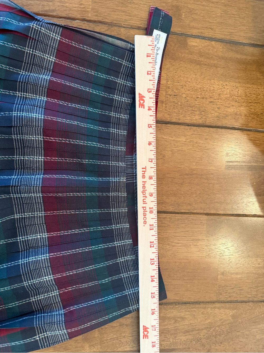 Pendleton Black & Red Plaid Midi Skirt - Picture 12 of 15